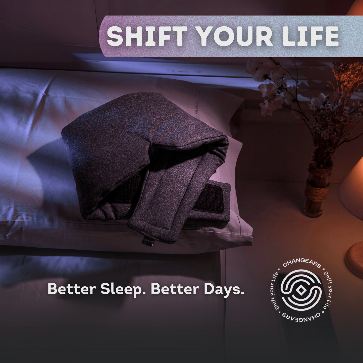 Changears Sleep Mask – 100% Light Blocking, Adjustable & Ultra Soft